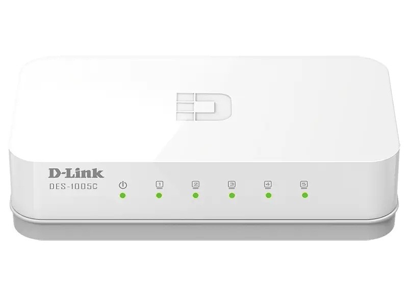D-Link DES-1005C 5 Bağlantı Noktalı 10/100 Mbps Ethernet Switch D-Link DES-1005C 5 Bağlantı Noktalı 10/100 Mbps Ethernet Switch