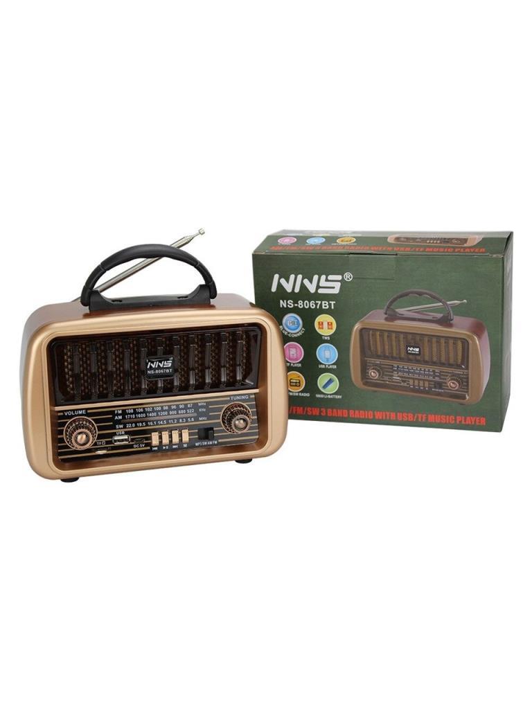 NS-8067BT Taşınabilir Nostaljik Radyo Bluetooth Hoparlör USB NS-8067BT Taşınabilir Nostaljik Radyo Bluetooth Hoparlör USB