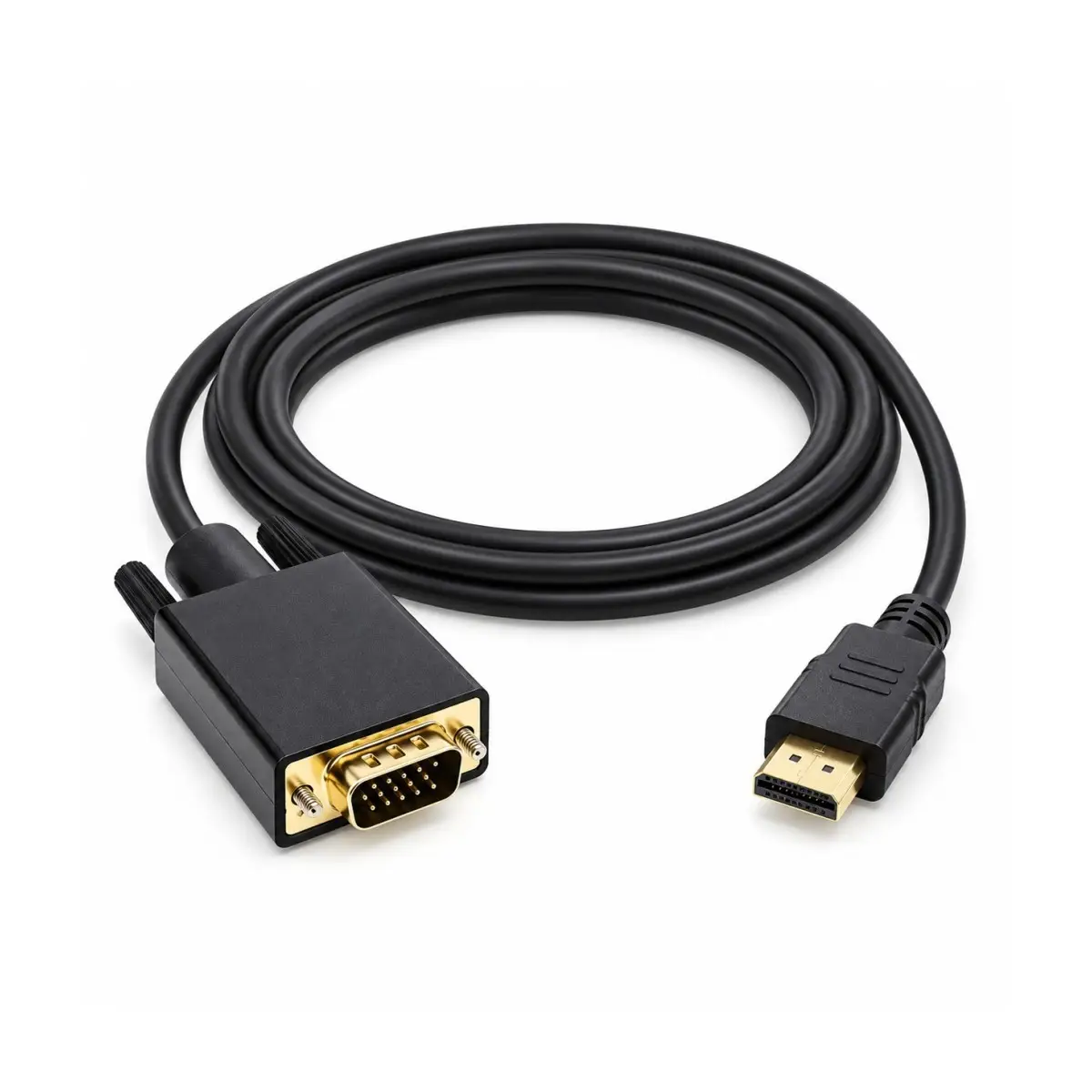 PrimeX PX-1440 1.8 Metre HDMI to VGA Görüntü Kablosu, HDMI Çıkıştan VGA Monitör Projeksiyona Dönüştürücü, PC Laptop PS5 Xbox Uyumlu, Full HD, Tek Yönlü