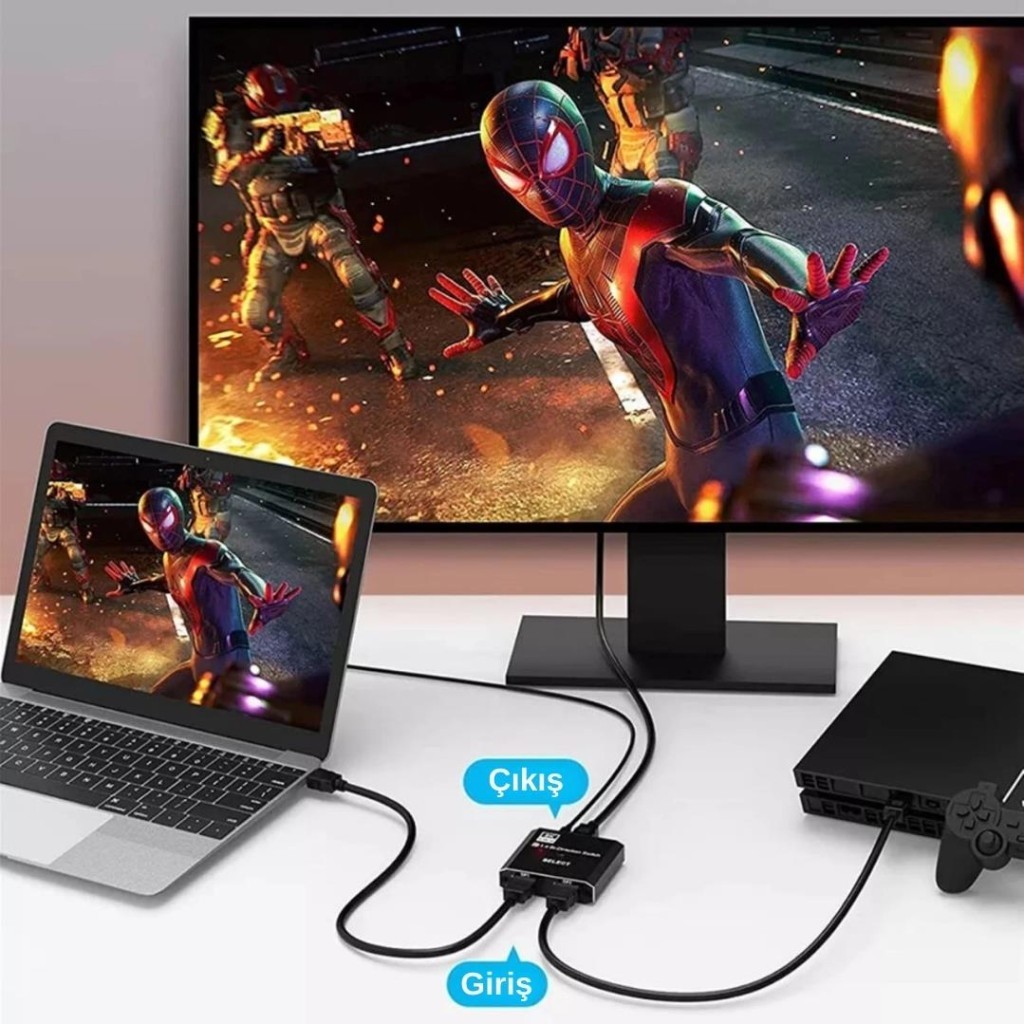 PrimeX PX-4284 8K DisplayPort Kumandalı Çift Yönlü Çoklayıcı Switch Splitter (2 PC-1 Monitör) PrimeX PX-4284 8K DisplayPort Kumandalı Çift Yönlü Çoklayıcı Switch Splitter (2 PC-1 Monitör)