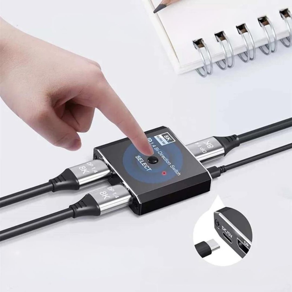 PrimeX PX-4284 8K DisplayPort Kumandalı Çift Yönlü Çoklayıcı Switch Splitter (2 PC-1 Monitör) PrimeX PX-4284 8K DisplayPort Kumandalı Çift Yönlü Çoklayıcı Switch Splitter (2 PC-1 Monitör)