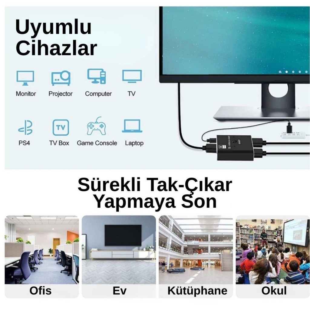 PrimeX PX-4284 8K DisplayPort Kumandalı Çift Yönlü Çoklayıcı Switch Splitter (2 PC-1 Monitör) PrimeX PX-4284 8K DisplayPort Kumandalı Çift Yönlü Çoklayıcı Switch Splitter (2 PC-1 Monitör)