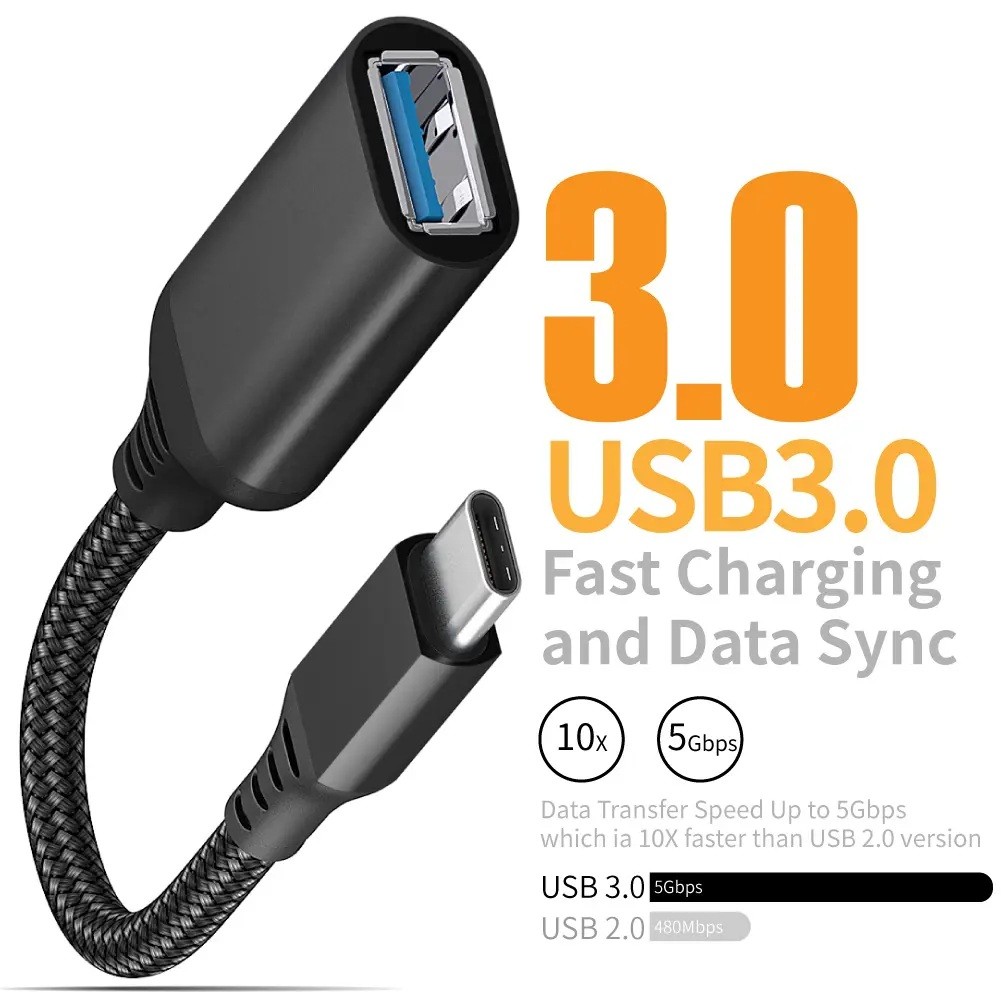 PrimeX PX-515 Type-C To USB3.0 OTG Çevirici 15Cm (Erkek-Dişi) PrimeX PX-515 Type-C To USB3.0 OTG Çevirici 15Cm (Erkek-Dişi)