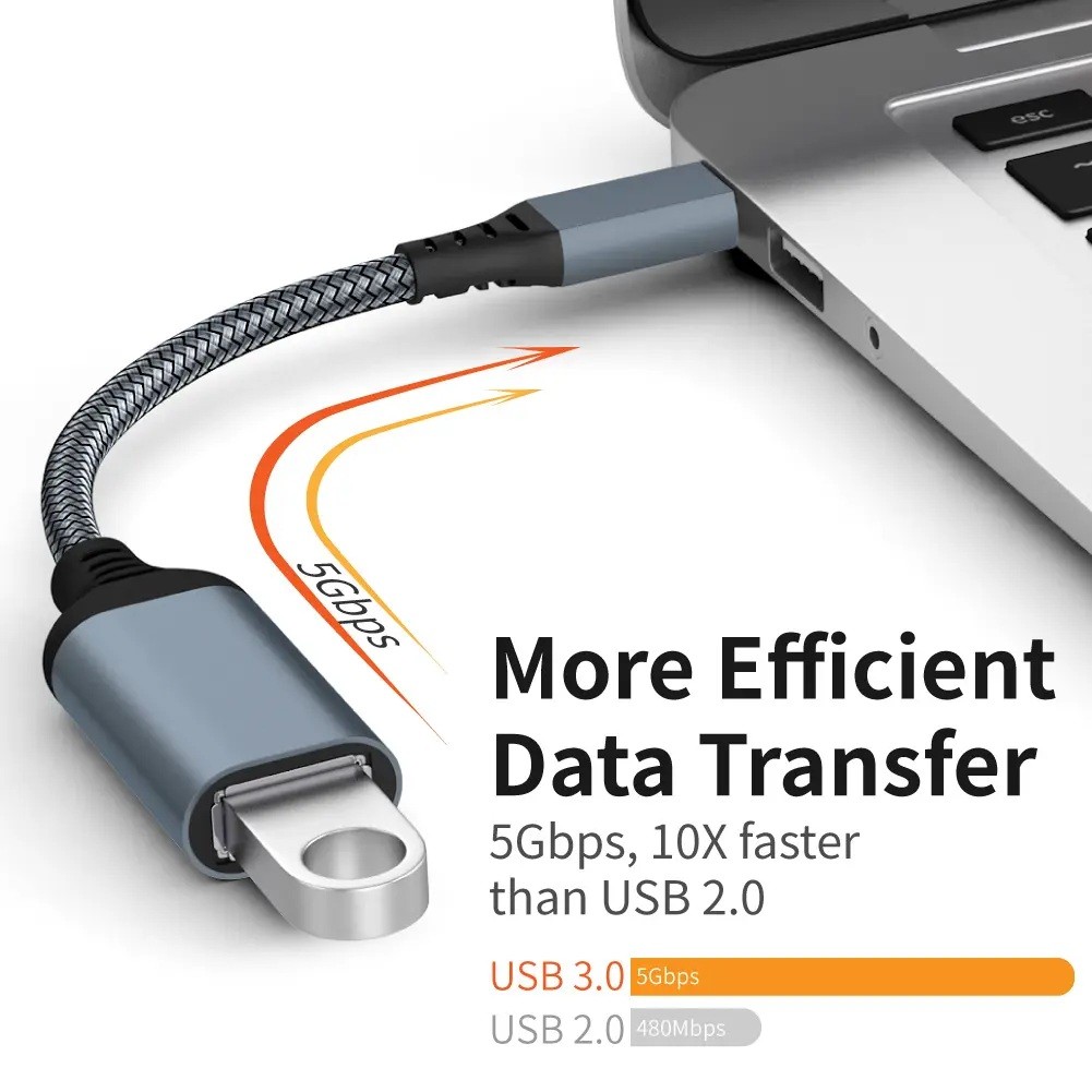 PrimeX PX-515 Type-C To USB3.0 OTG Çevirici 15Cm (Erkek-Dişi) PrimeX PX-515 Type-C To USB3.0 OTG Çevirici 15Cm (Erkek-Dişi)