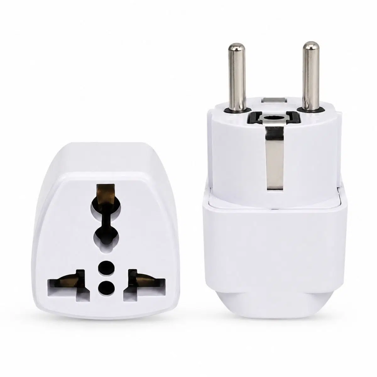 PrimeX PX-AMC1 Universal Priz Dönüştürücü, Amerikan Priz ve İngiliz Priz Türk Prize Çevirici Adaptör, US/UK to EU Türk Fiş Adaptörü Seyahat Tipi Priz Çevirici