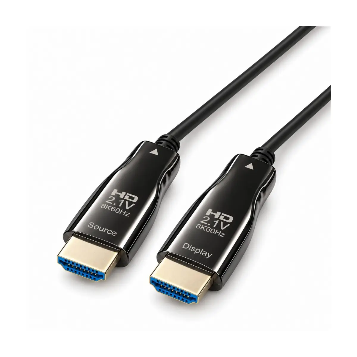 PrimeX PX-FBRHD5 HDMI 2.1 Aktif Fiber Optik Kablo 5 Metre, 8K 60Hz 4K 120Hz 1080p 240Hz, 48Gbps eARC Dynamic HDR VRR ALLM Destekli, SOURCE-DISPLAY Yönlü AOC HDMI Kablosu