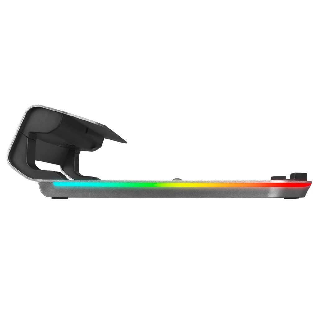 Rampage ADS-T6U RAMP 4 Adet USB 3,0 HUB ile RGB Işıklı Alüminyum Dizüstü Bilgisayar Standı Rampage ADS-T6U RAMP 4 Adet USB 3,0 HUB ile RGB Işıklı Alüminyum Dizüstü Bilgisayar Standı