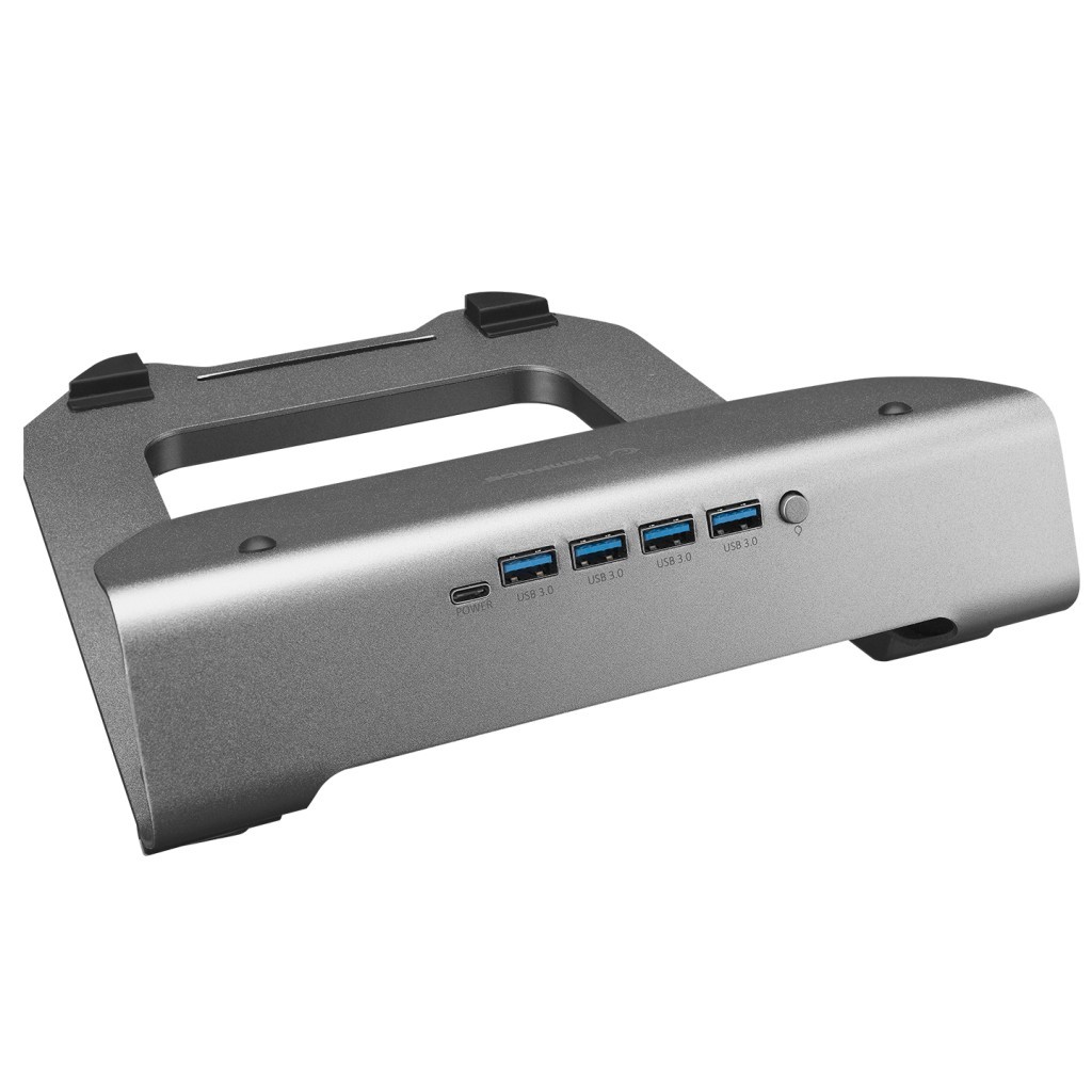 Rampage ADS-T6U RAMP 4 Adet USB 3,0 HUB ile RGB Işıklı Alüminyum Dizüstü Bilgisayar Standı Rampage ADS-T6U RAMP 4 Adet USB 3,0 HUB ile RGB Işıklı Alüminyum Dizüstü Bilgisayar Standı