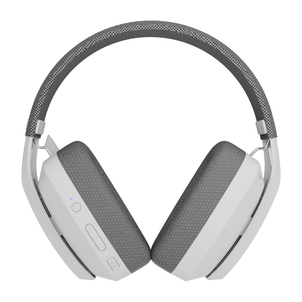 Rampage BLITZ Beyaz/Gri Wireless 2.4G+ Bluetooth Mikrofonlu Oyuncu Kulaklığı Rampage BLITZ Beyaz/Gri Wireless 2.4G+ Bluetooth Mikrofonlu Oyuncu Kulaklığı