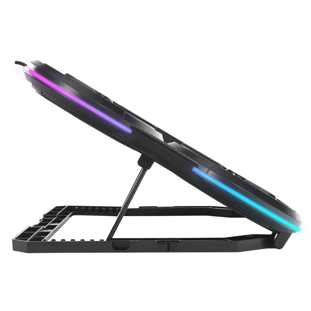 Rampage PROTE R6 RGB Işıklı 6 Fanlı Telefon Tutuculu Notebook Soğutucu Stand Rampage PROTE R6 RGB Işıklı 6 Fanlı Telefon Tutuculu Notebook Soğutucu Stand