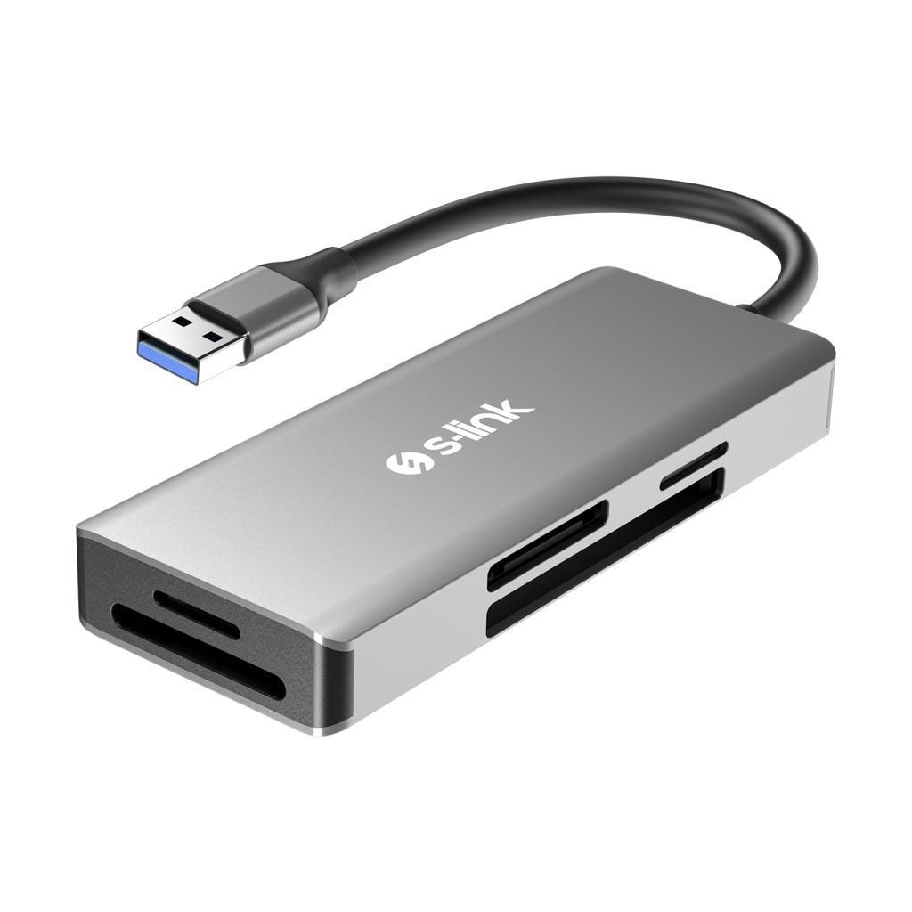 S-link SL-CR51 Type C ve USB3.0 to CF/SD/M2 Ngff/ Micro SD/ MS 5 in 1 Metal Kart Okuyucu S-link SL-CR51 Type C ve USB3.0 to CF/SD/M2 Ngff/ Micro SD/ MS 5 in 1 Metal Kart Okuyucu