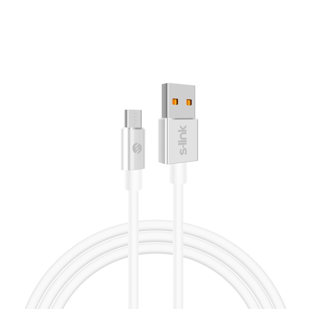 S-link SW-C508 2m 2.4A Usb to Micro Usb Beyaz Data + Sarj Kablosu S-link SW-C508 2m 2.4A Usb to Micro Usb Beyaz Data + Sarj Kablosu